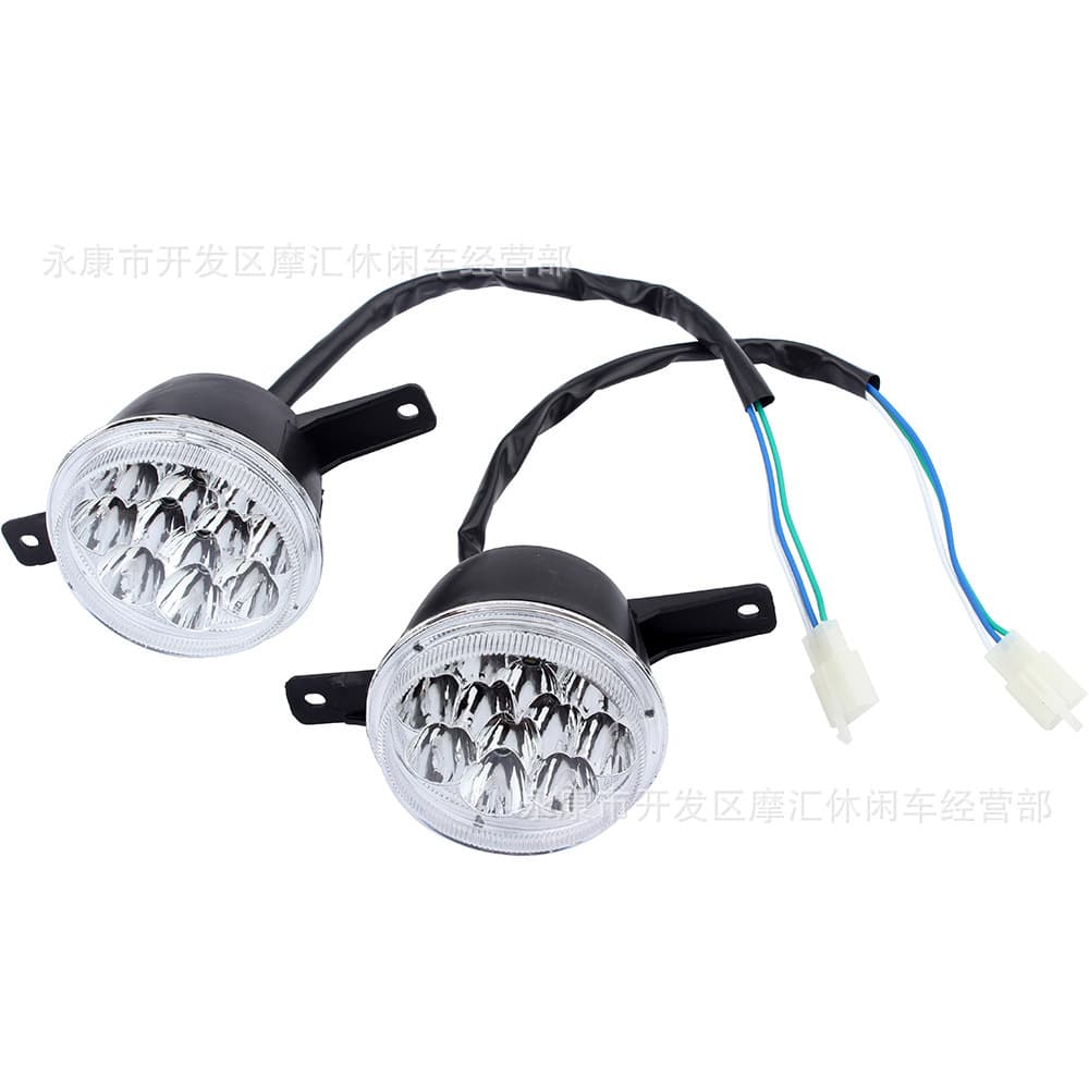 ATV Four-Wheel Sand Motorcycle Parts Compatible with 150-250CC Front Headlight LED Headlight Cover Assembly Kazuma