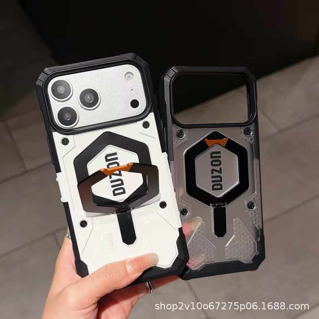 Duzun Explorer Bracket Transparent Magnetic Compatible with Samsung S26 ULTRA Anti-Drop Phone Case S25 Full Coverage Protection
