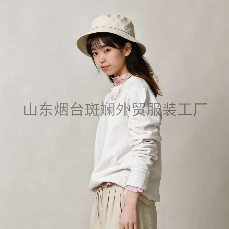 Original factory direct supply of foreign trade clothing solid color cc45R terry round neck sweatshirt for couples autumn and winter round neck sweatshirt