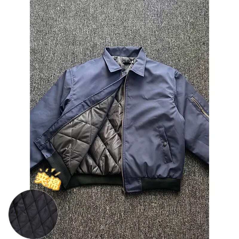 2026 Autumn/Winter Stylish Cotton Jacket for Men, Ins Trendy Loose Quilted Jacket, Small Oxford Waterproof Cotton Coat
