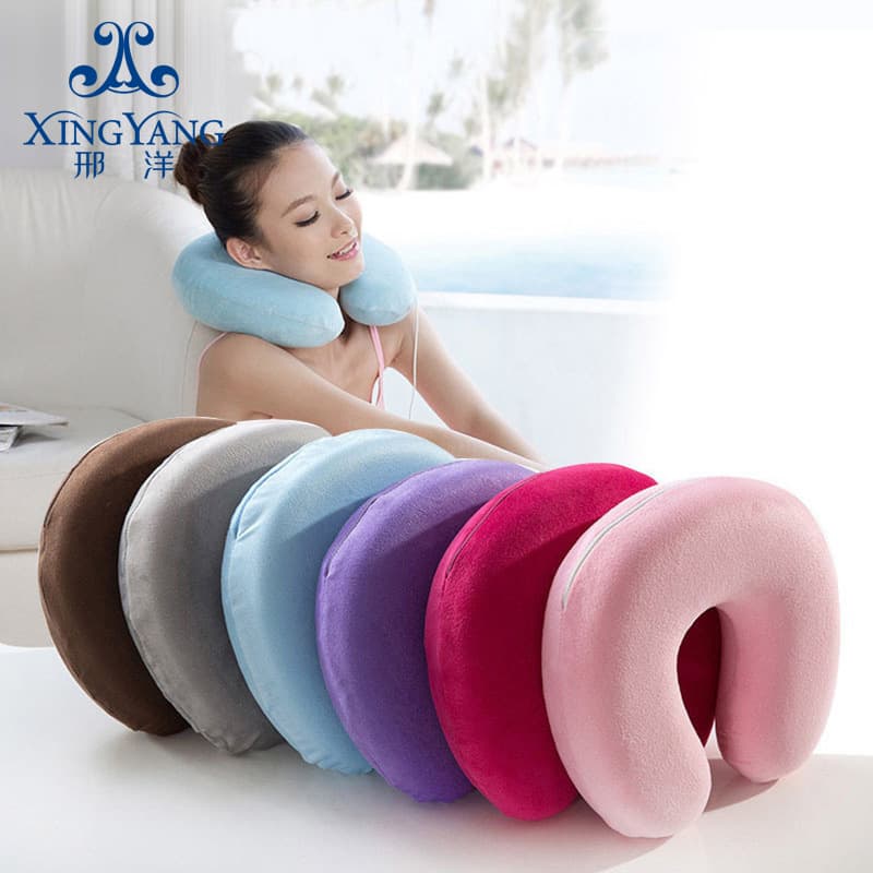 Memory Foam U-Shaped Pillow Neck Pillow Cervical U-Shaped Airplane Travel Pillow Nap Neck Pillow Gift Wholesale