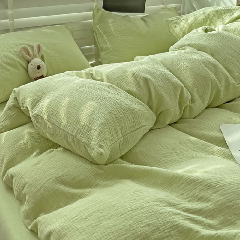 Super Soft Washed Cotton Quilt Cover Single Piece 150X200X230 Non-Individually Packaged Single Mattress Cover 8