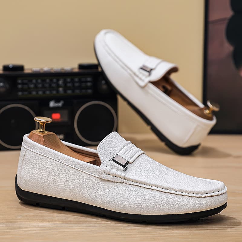 Men's Loafers Summer New Style Slip-on Casual Shoes Suede Leather Soft Sole Breathable Versatile Korean Version