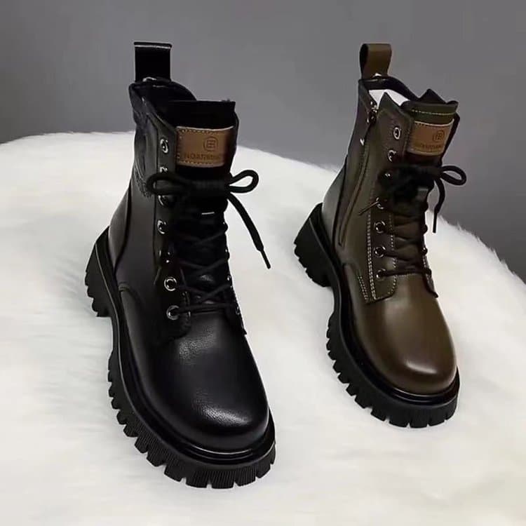 2024 New Martin Boots Women British Style New Thick-Soled Spring/Summer Single Boots Fashion Versatile Internet Famous Hot Style Ankle Boots