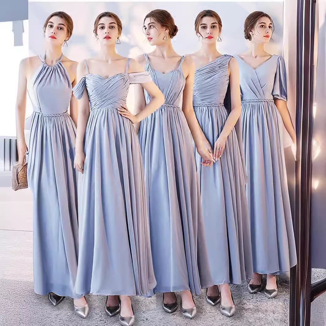 Bridesmaid Dress New Spring Slim Long Bridesmaid Gown Korean Style Wedding Sister Dress