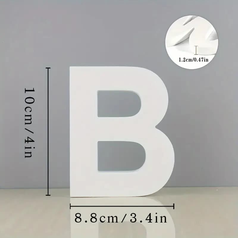Freestanding Wooden Letter Decoration for Home, Office, Weddings, Engagements, and Parties