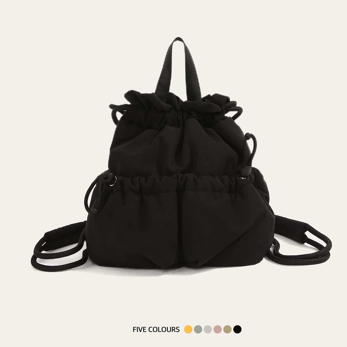 New Cross-Border Mini Backpack Large Capacity Drawstring Backpack for Travel, School, Women