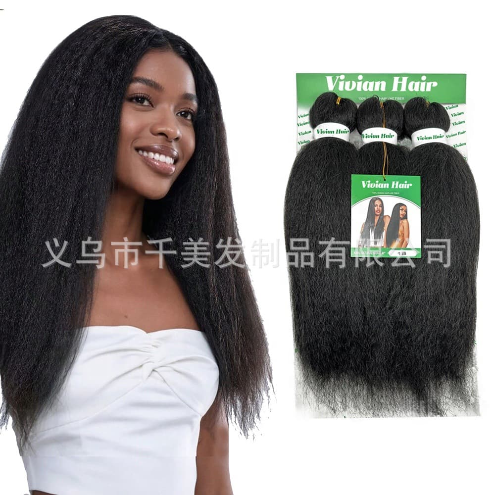 New Arrival In Stock Hot Selling Green Packaging Crochet Hair 3-Piece Set 3X Vixen Crochet Hair for Women