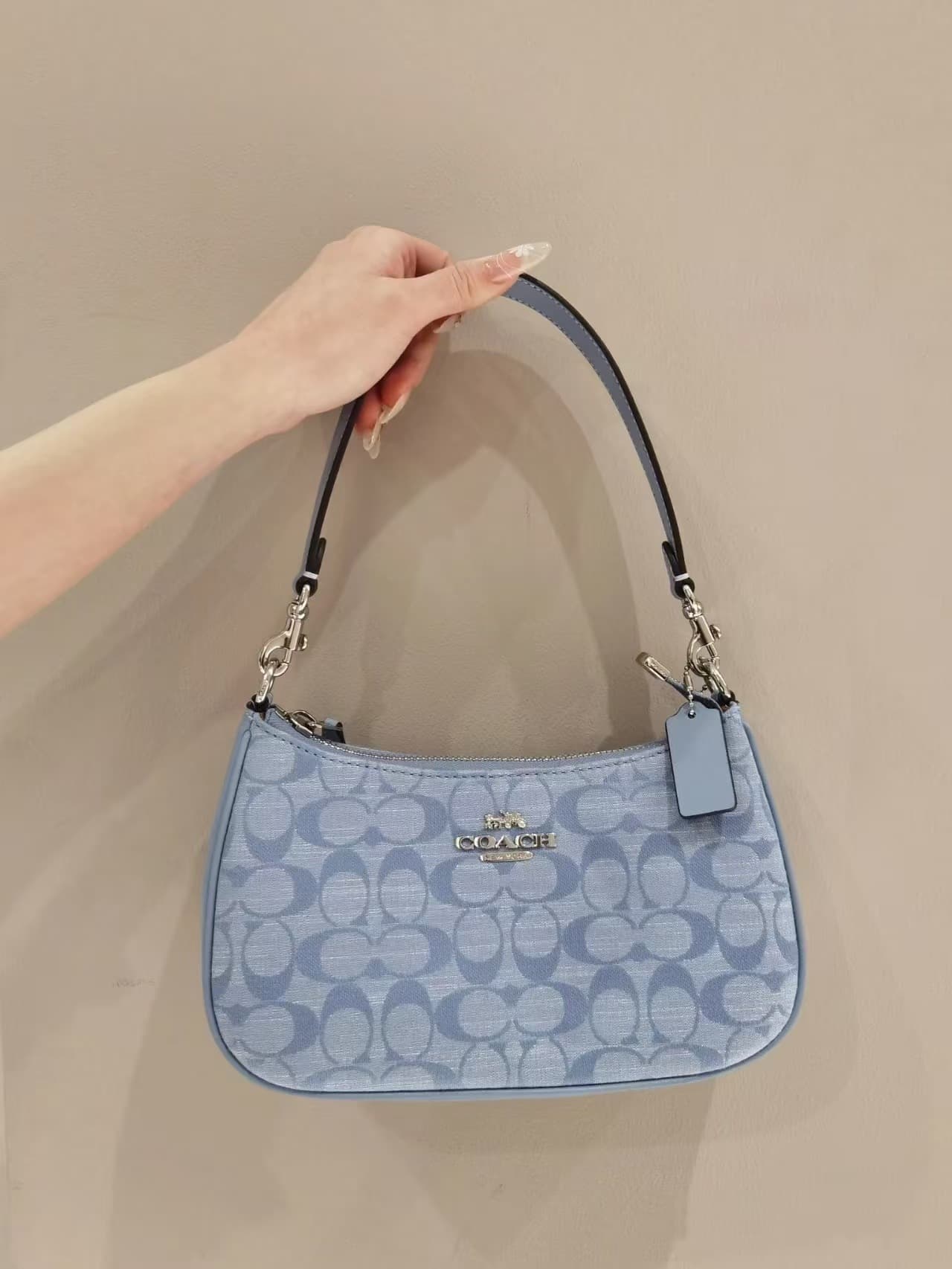 New cross-border style women's bag from KOC brand, Teri classic monogram underarm bag, fashionable shoulder bag, handbag, crossbody bag, mahjong bag.