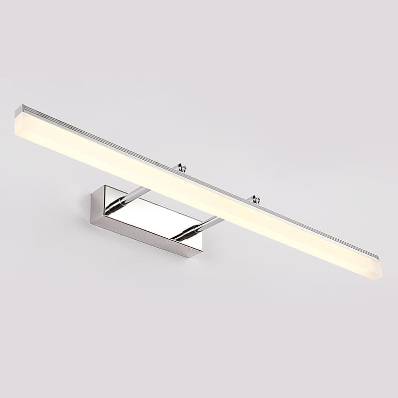 Cross-border LED wall light with stainless steel swing arm, adjustable front and rear telescopic design, bathroom vanity mirror.
