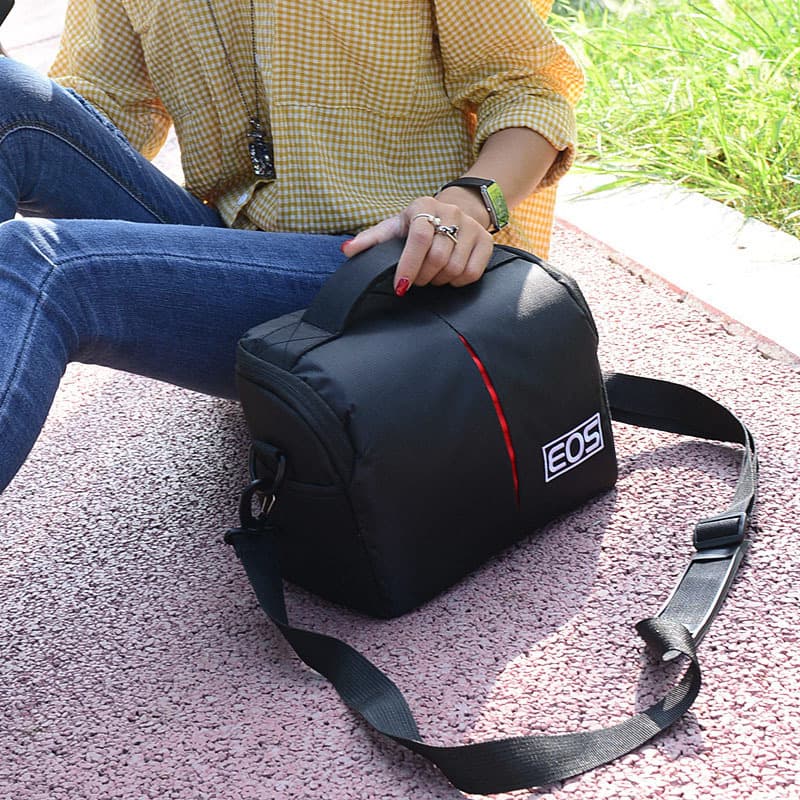 Hot-selling cross-border Canon triangle bag sling camera bag handbag triangle camera bag Nikon DSLR inner bag wholesale