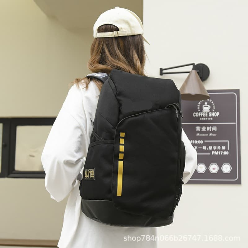 Trendy Casual Sports Elite Air Cushion Basketball Bag, Large Capacity Backpack for Students, Computer Travel Shockproof Bag