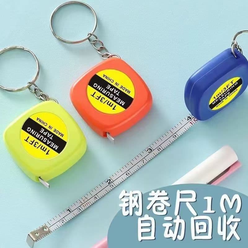 Portable Mini Measuring Tape, Small Household Measuring Tape, 1-meter Flexible Steel Measuring Tape, Portable Keychain Steel Measuring Tape