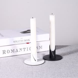 Candlestick candle cup glass candlestick candle empty cup ornament premium candlestick base cross-border factory wholesale candlestick
