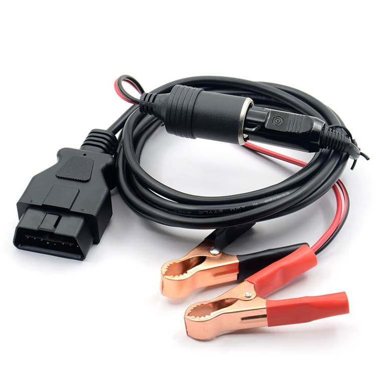 OBD II vehicle ECU emergency power cord ECU memory saver replacement battery battery continuous power tool