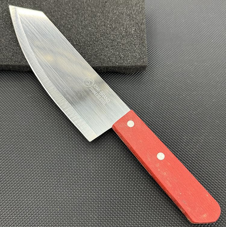 Factory Direct Yiwu Exclusive 173 Knife Set with Red Wood Handle, Stainless Steel Kitchen Knife for Slicing and Chopping
