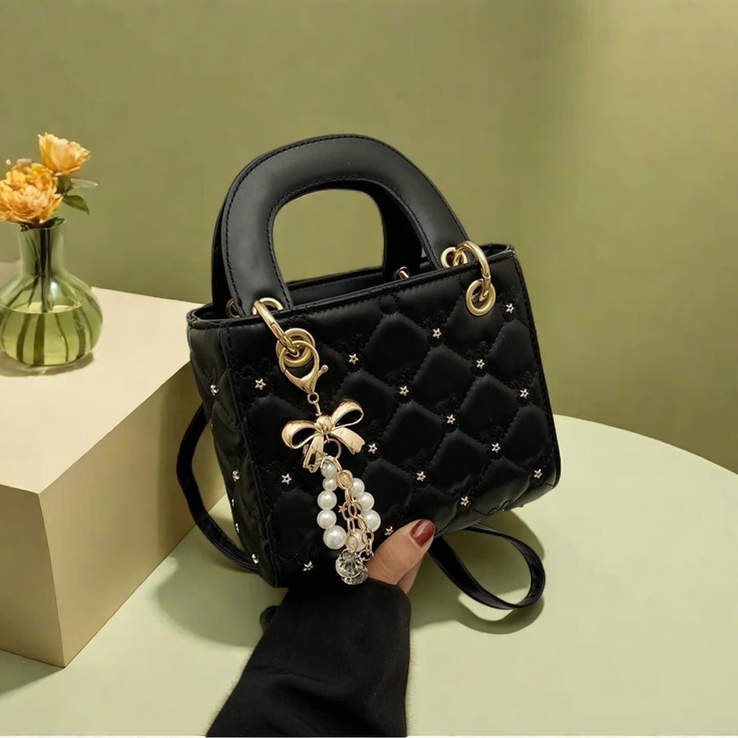 Fashionable, versatile, simple, cute, and sweet shoulder crossbody handbag for women, Korean style, ins trendy, personalized, new and hot-selling
