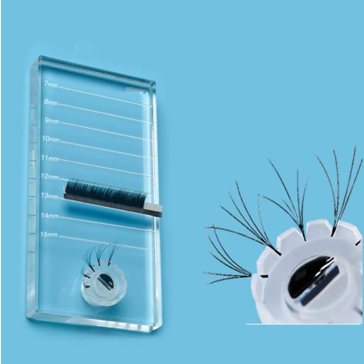 Semi-permanent tattoo grafting eyelashes beauty tools sun blossom cup glue table two-in-one crystal glass plate