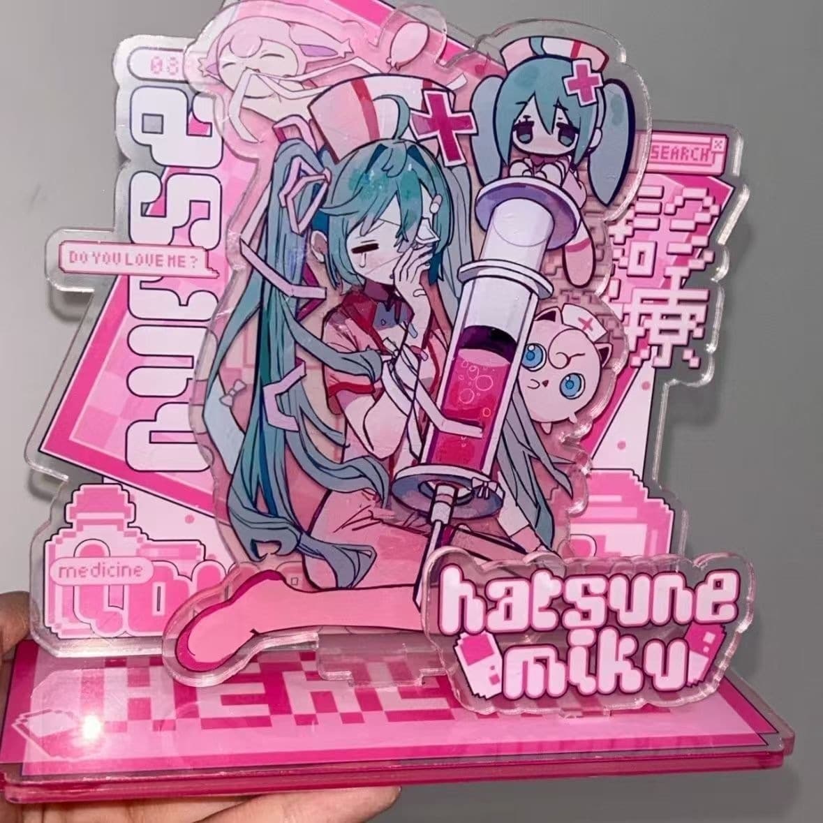Xiaohongshu Hatsune Miku peripheral acrylic miku stand table decoration high-looking friends and besties