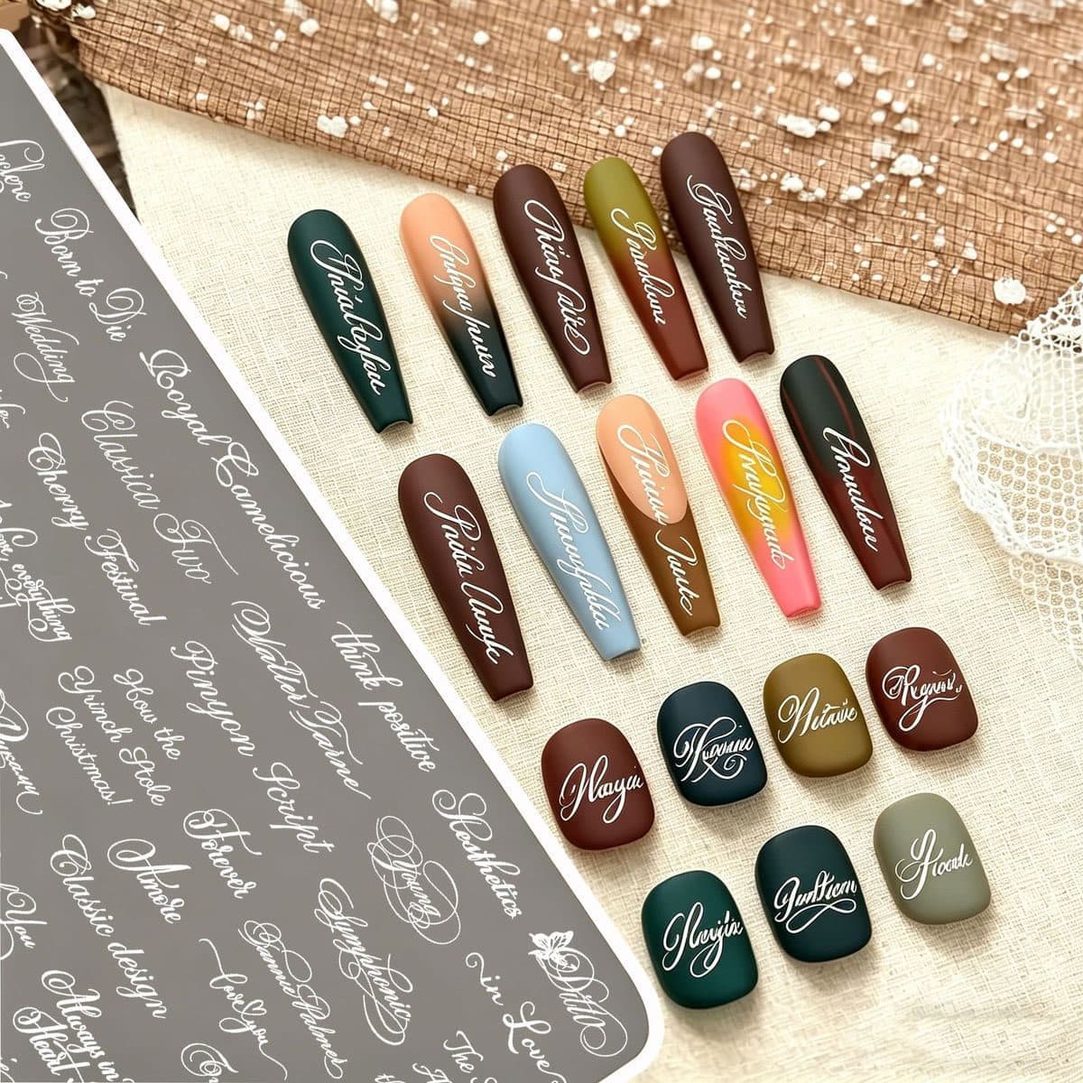 New High-Definition Gothic Script English Letter Design Nail Art Silver Stamping Plate Wholesale
