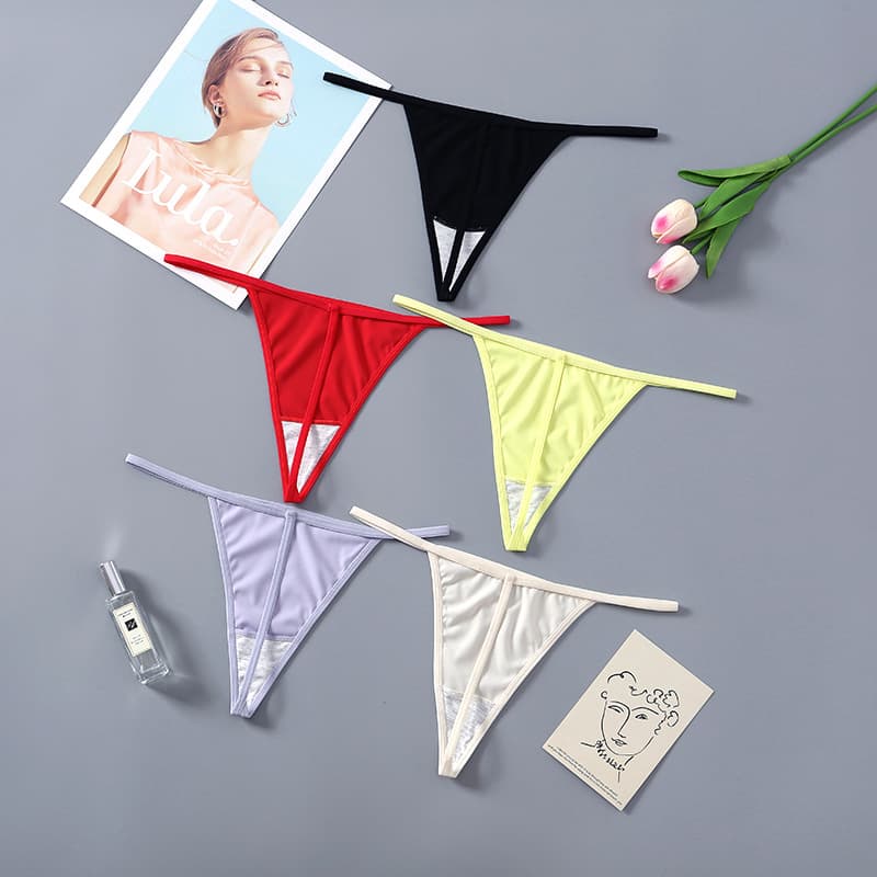 Meichunfei Sexy Women's Lingerie Thong G-String Passionate European and American Style Fine Strap Nightwear New Fashion