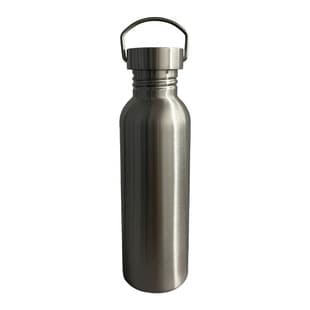 Food-Grade Single-Layer Stainless Steel Water Bottle Outdoor Wide-Mouth Sports Flask All-Steel Sealed Cup Water Bottle