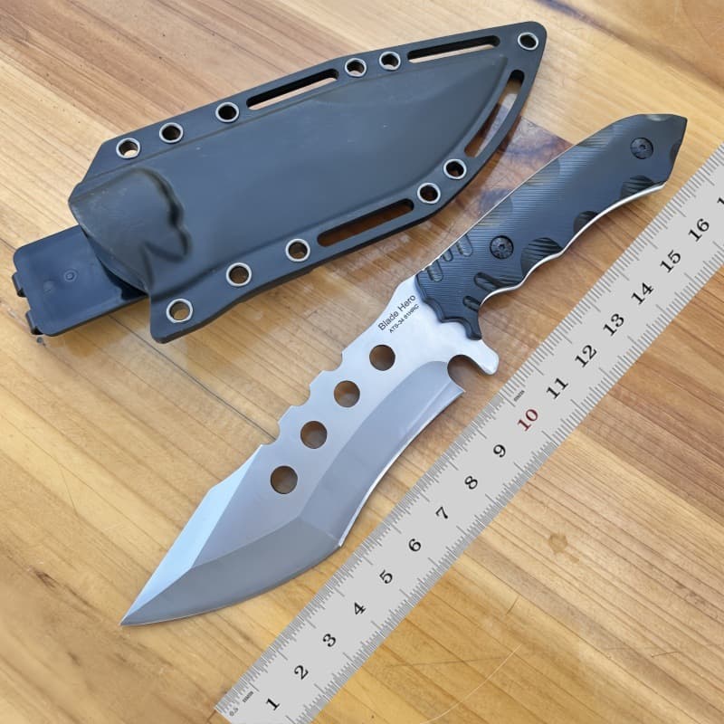 Factory Stock Tactical Knife Outdoor Full Tang High Hardness Blade Field Survival Knife Self-Defense Portable Short Knife