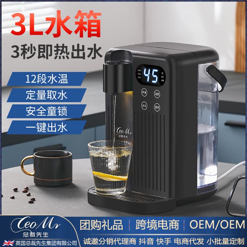Cross-border New Mr. President 3L Instant Hot Water Dispenser, Rapid Heating Desktop Direct Drinking Mini Purifier