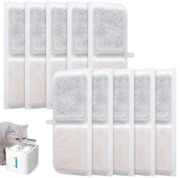 Factory Sale Pet Water Fountain Square Filter Cartridge, Activated Carbon Filter Cotton, Pet Water Fountain Filter