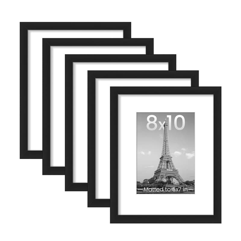 Cross-border Amazon Black Wooden Photo Frame Simple Creative Wall Decoration Photo Frame Wholesale
