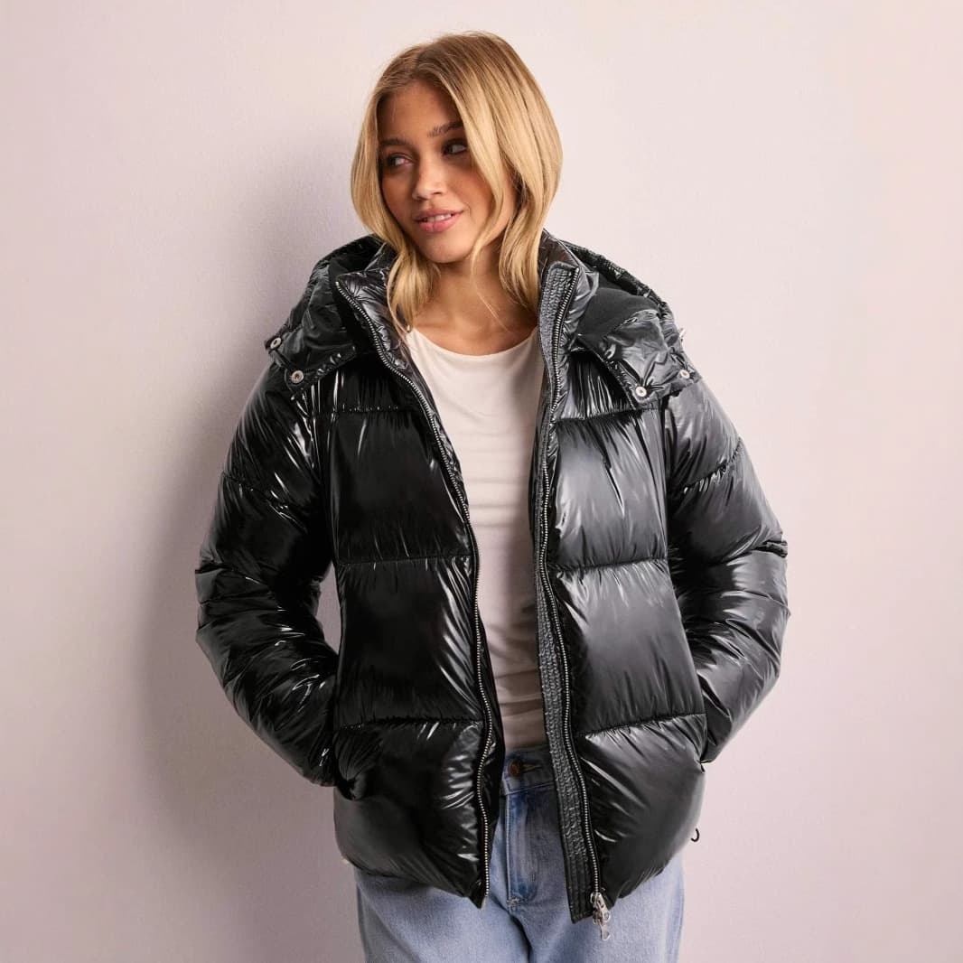 Spot winter casual hooded cotton coat thickened jacket solid color cold-proof high-end cotton coat European and American cross-border women's jacket