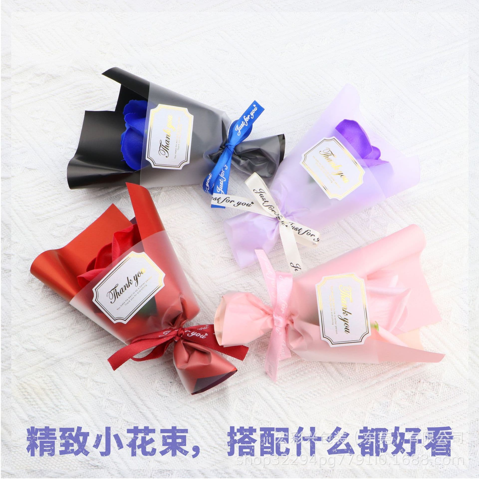 Decorative Gift Box Small Bouquet Festive Red Rose Bouquet Razor Gift Box Bouquet Valentine's Day Mini Small Bouquet