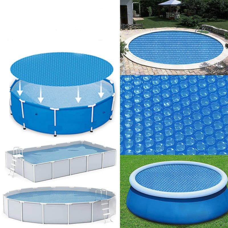 In Stock Round PE Swimming Pool Cover Tarpaulin Waterproof Heavy-Duty Ground Sheet Square Type Factory Wholesale