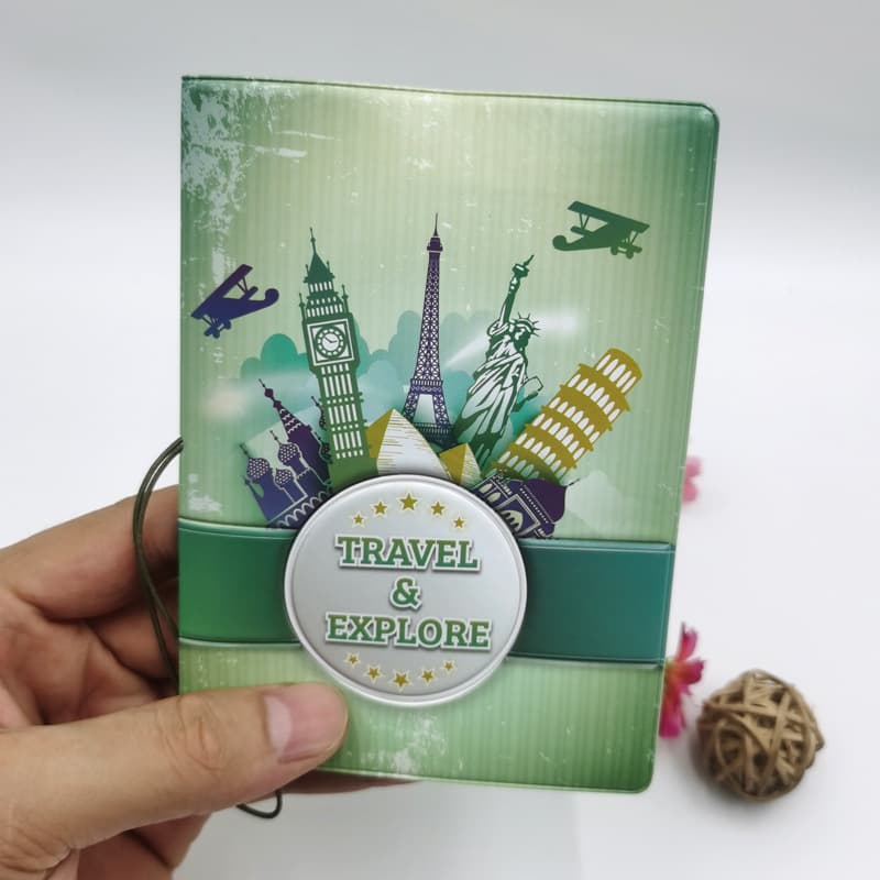 World Landmark Elegant Passport Cover - Passport Holder & ID Card Wallet for Travel