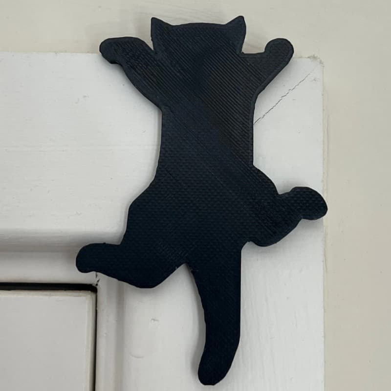 New cute door frame decoration wooden crafts, farm hanging black cat silhouette home door frame decoration