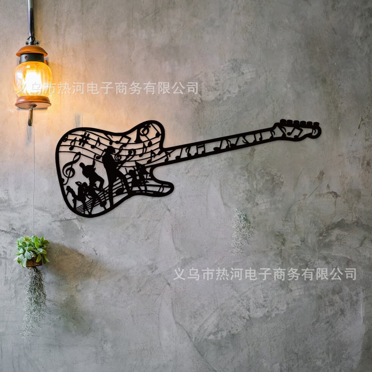 Guitar Wall Decor Metal Wall Art Guitar Sign Music Wall Art Music Lover Gift