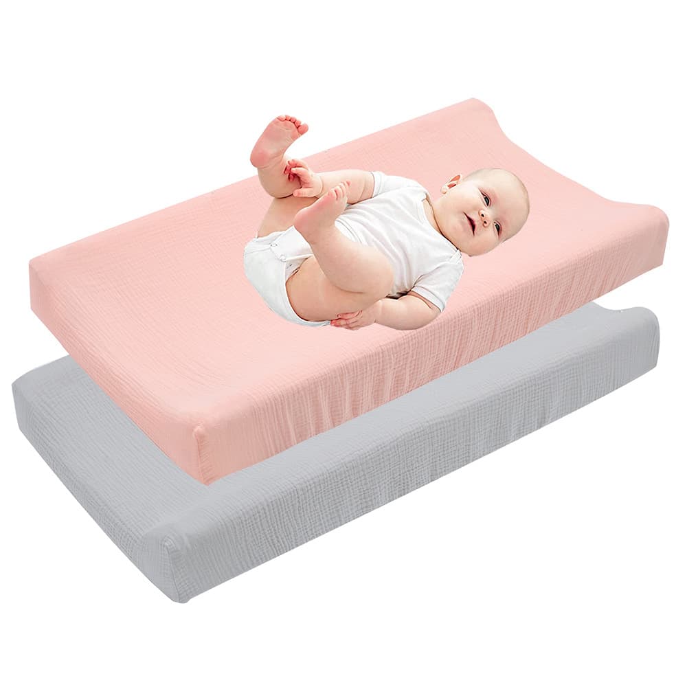 Detachable Cotton Bedding Cover for Baby Changing Table Diaper Changing Station Removable Cotton Cloth Cover European Style Knitted Cotton