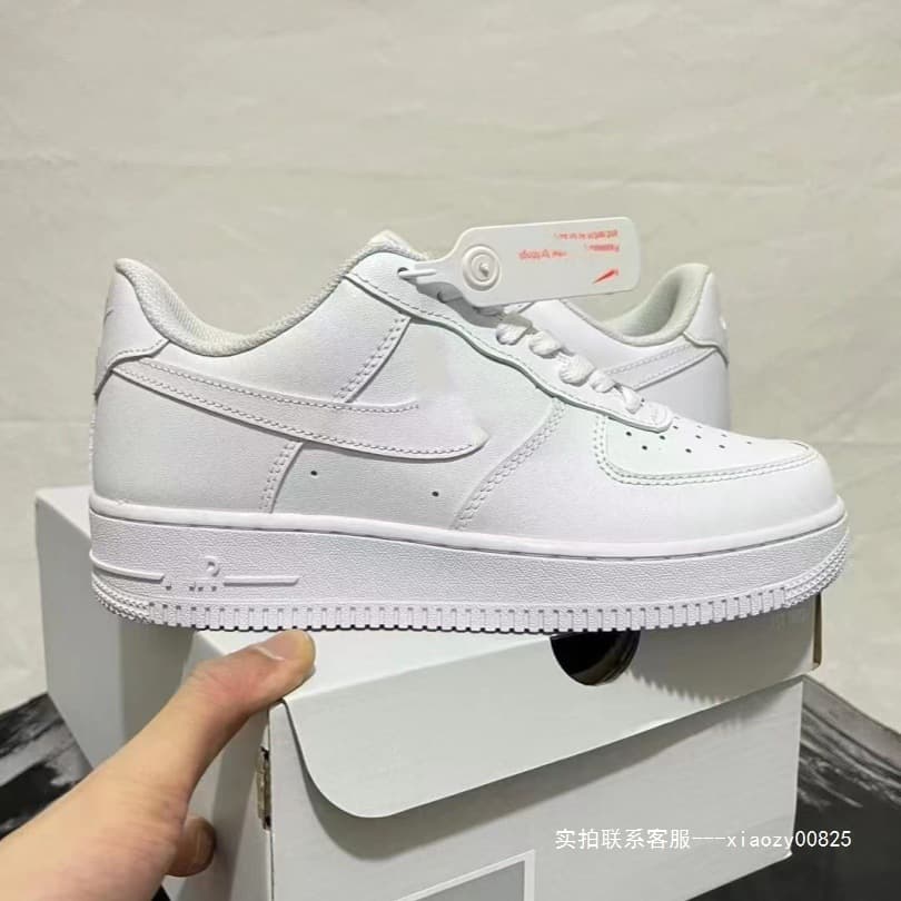 Putian AF1 Top Layer Leather High Version Air Force 1 Casual Sneakers Unisex Sports White Shoes Factory Direct