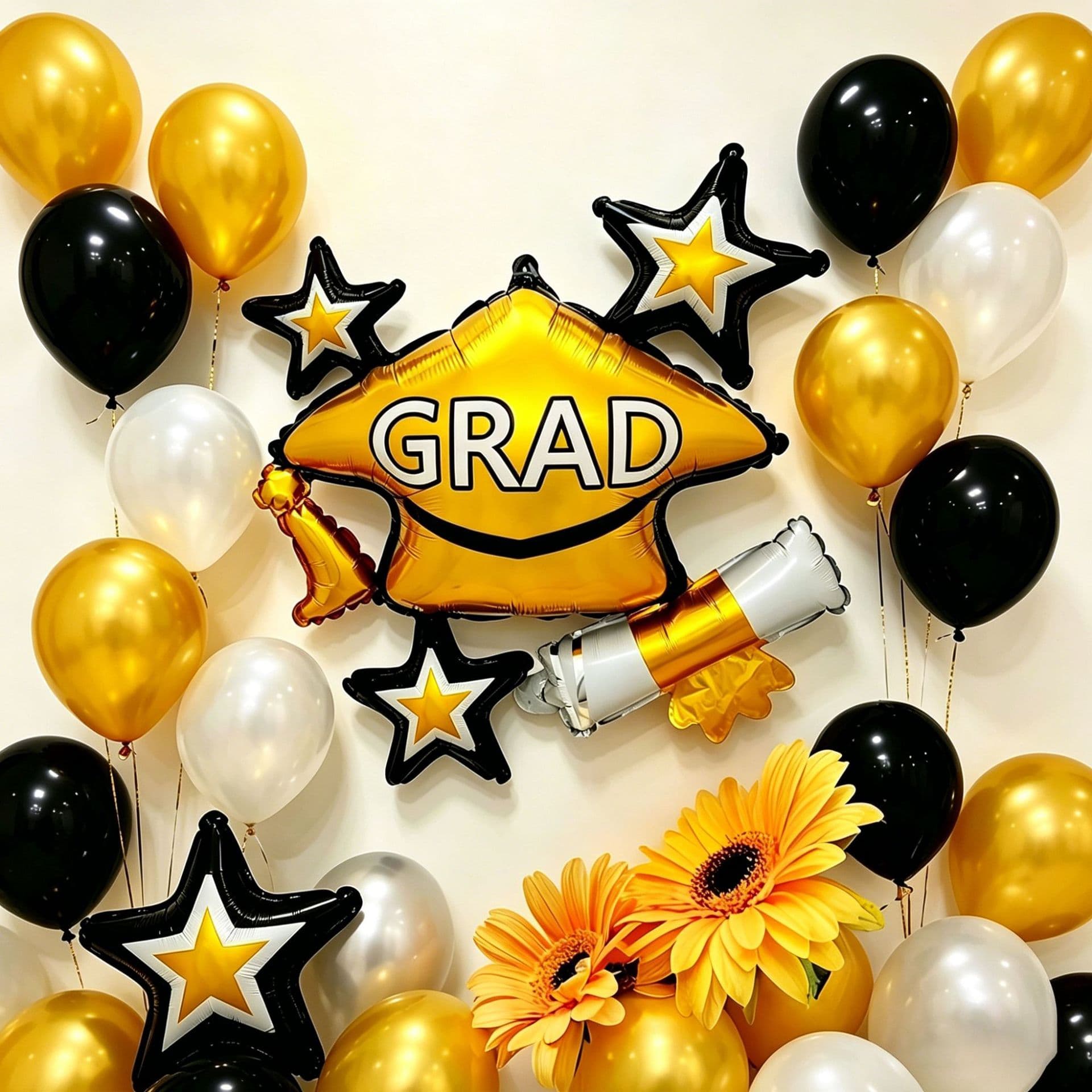 Graduation Season Aluminum Foil Balloon Wholesale Graduation Bear GRAD Photo Frame Graduation Celebration Decoration Set Graduation Party Decor