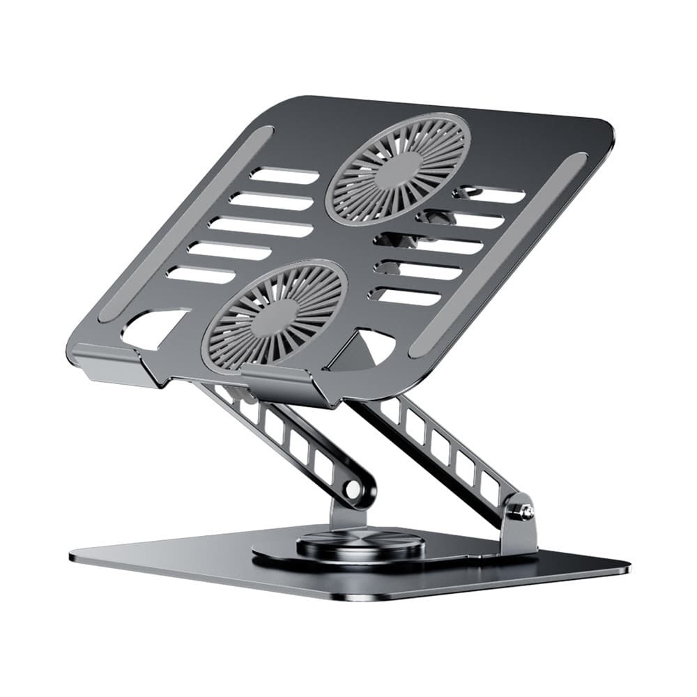 New Fan Cooling Laptop Stand Heat Dissipation Computer Stand 360-Degree Rotatable Foldable Cooling Stand