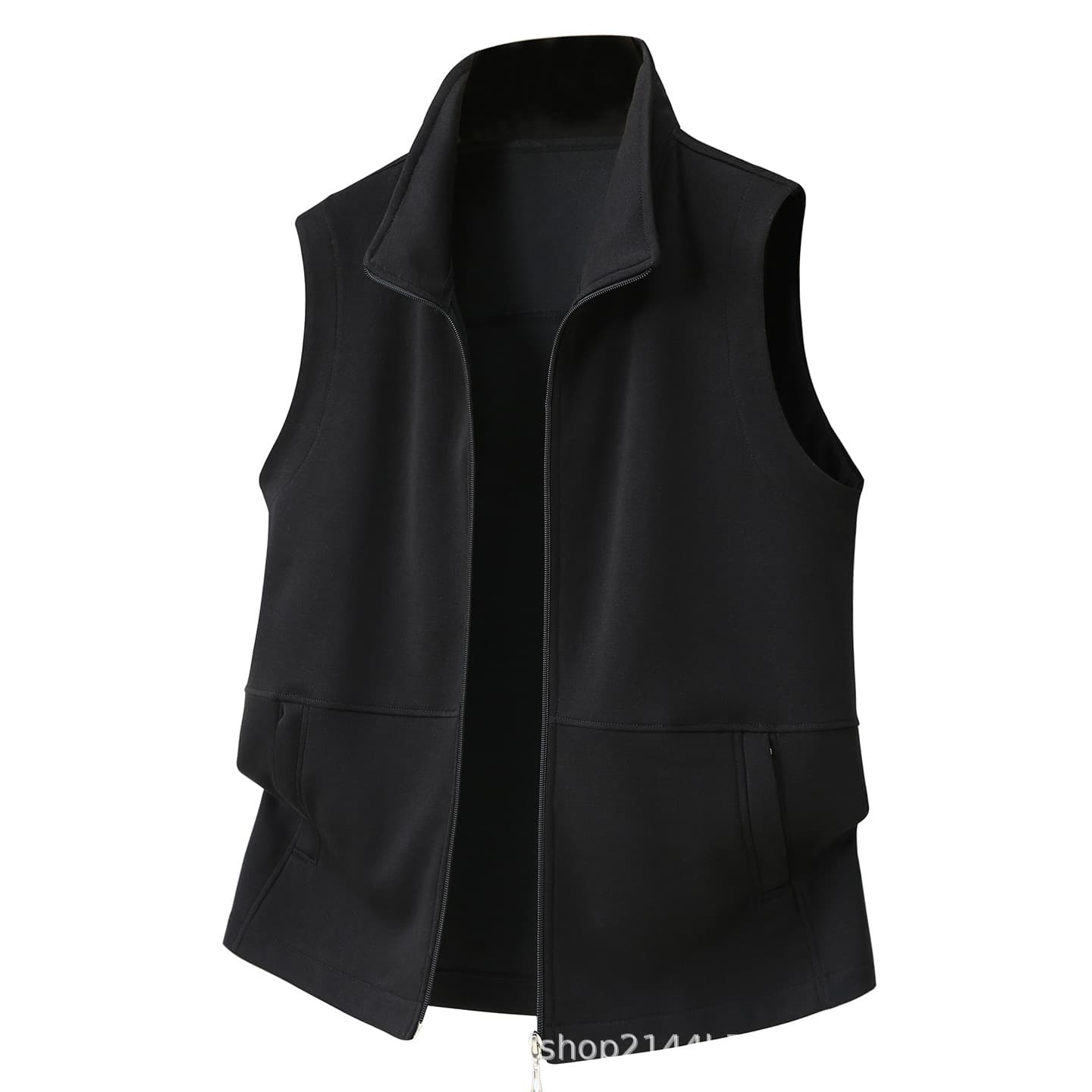 Spring Autumn Plus Size Loose Lightweight Men's Outdoor Casual Vest Sleeveless Stand Collar Waistcoat