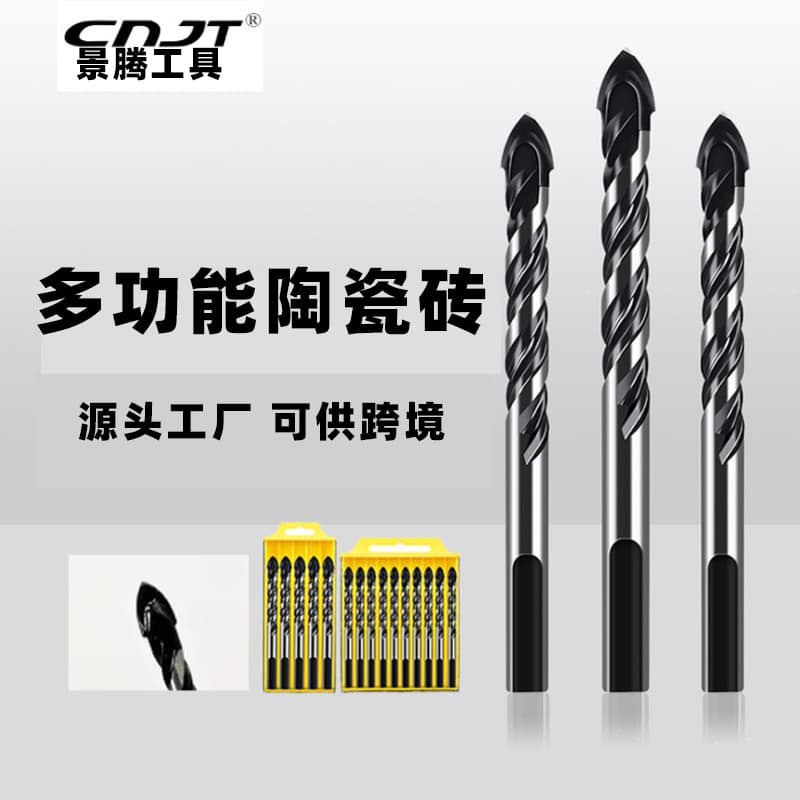Jingteng Tools Triangle Drill Bit Ceramic Tile Glass Wall Drill Head Hard Alloy 6mm 8mm Suitable For Various Materials