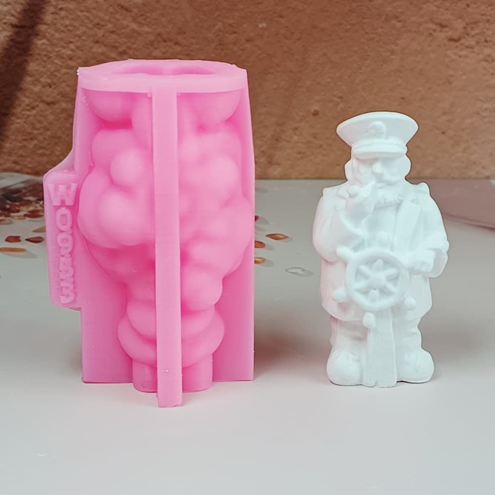 Sailor Ornament Mold Candle Plaster DIY Plaster Ornament Candle Holder Silicone Mold W0953