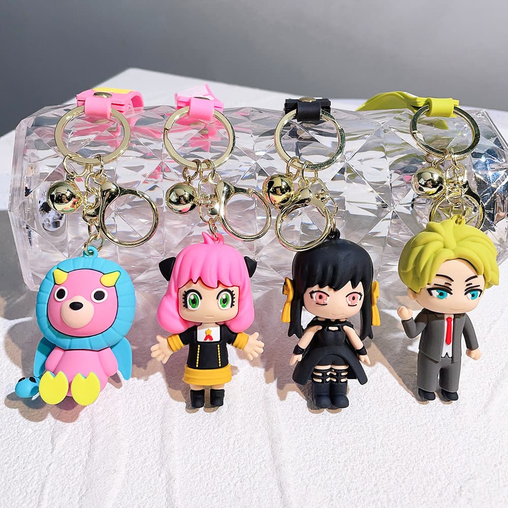 Spy play house keychain Ania Folger doll hand model ornament Chimera silicone keychain