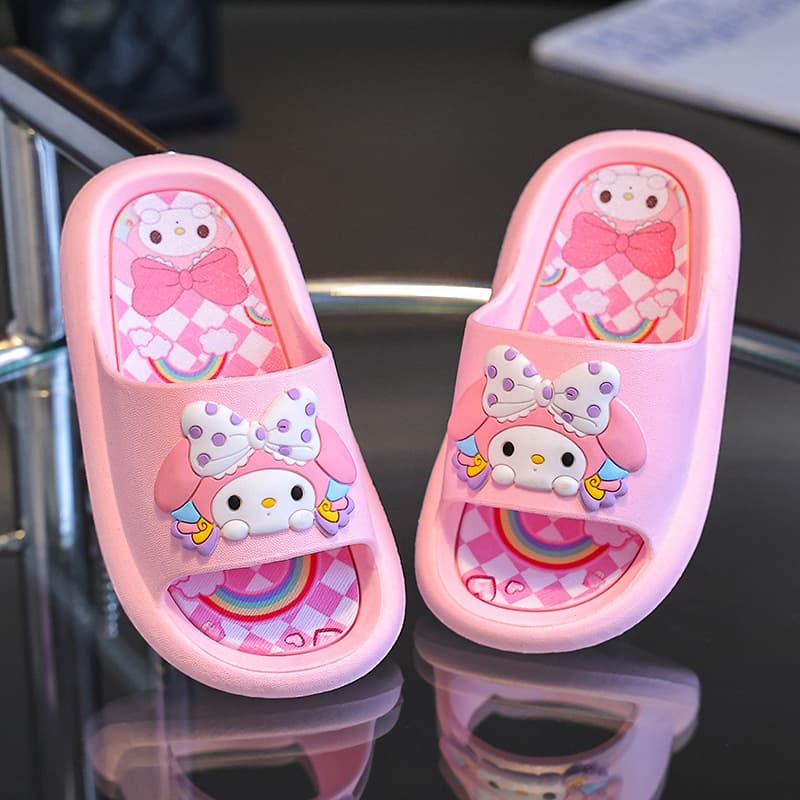 Children's Slippers for Girls Princess Summer Cute Indoor Cloud-Like Cartoon Non-Slip Baby Parent-Child Casual Sandals