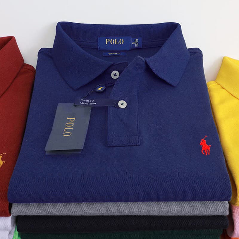 Cross-border RL Ralph Lauren T-shirt Polo shirt pony logo embroidery summer men's polo shirt shirt lapel short sleeve