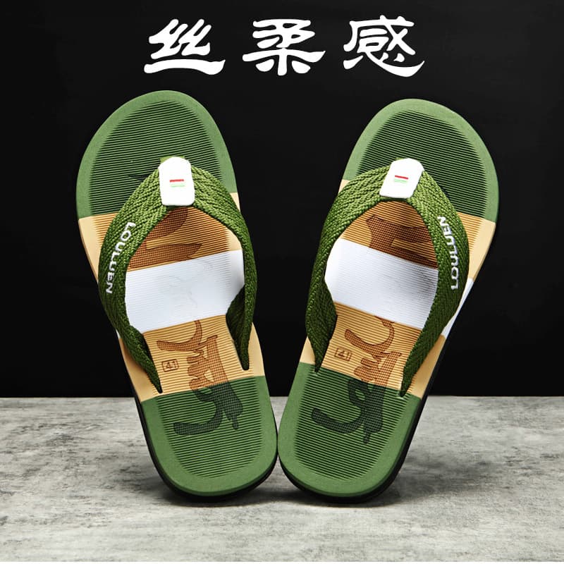 Casual Men's Sandals Summer Anti-Slip Beachwear Slippers Toe-Post Comfortable Breathable EVA Material Wear-resistant Shoes