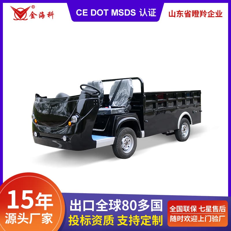 Park Electric Truck Transport Vehicle Battery Powered Shuttle Factory Area Four-Wheel Flatbed Custom Flatbed Truck