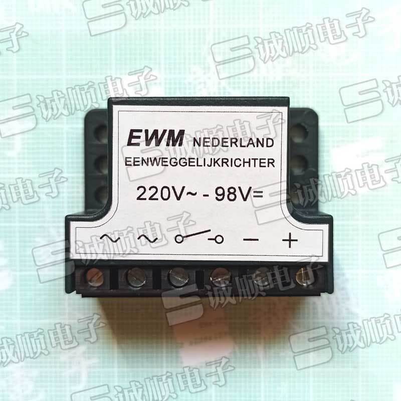 Domestic EWM NETHERLANDS Single-Phase Rectifier 220V~ - 98V= Marine Rectification