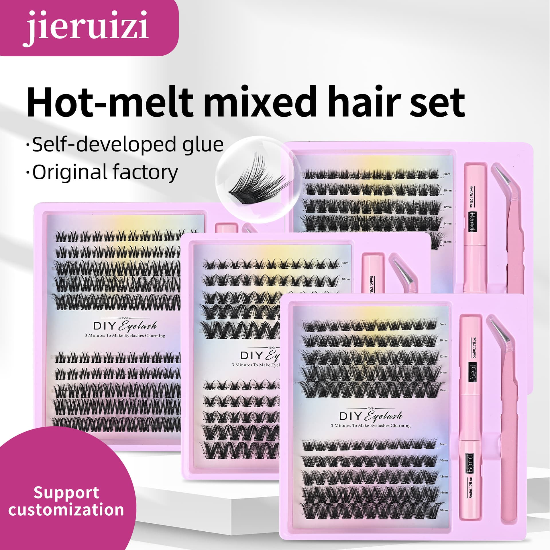 DIY Thick Cluster False Eyelashes for Cross-Border E-Commerce